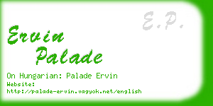 ervin palade business card